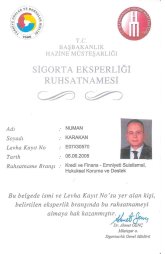 Sigorta Eksperliği Belgeleri