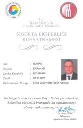 Sigorta Eksperliği Belgeleri
